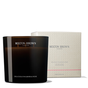 Molton Brown Three Wick Delicious Rhubarb and Rose Candle